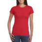 Piros női testhezálló póló